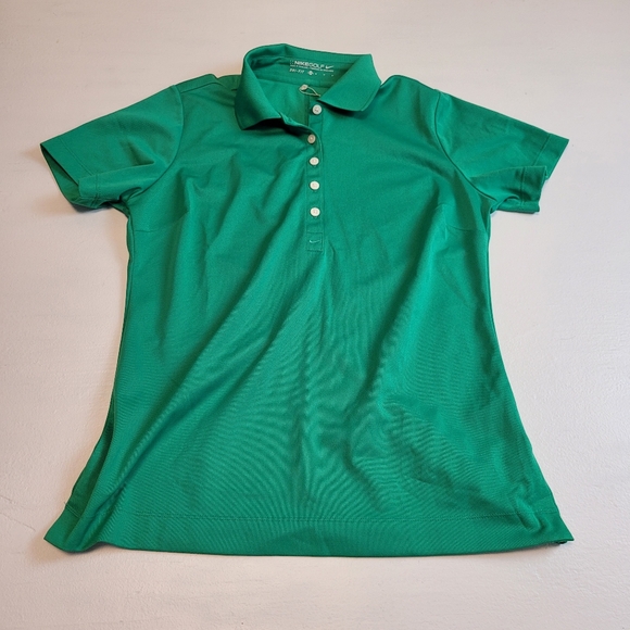 Nike Women's Emerald Green Polo Shirt - Picture 1 of 6